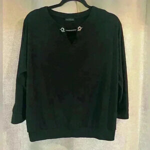 Women’s Black 3/4 Sleeve Tahari Top
